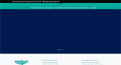 Desktop Screenshot of jamesagreenpodiatry.com